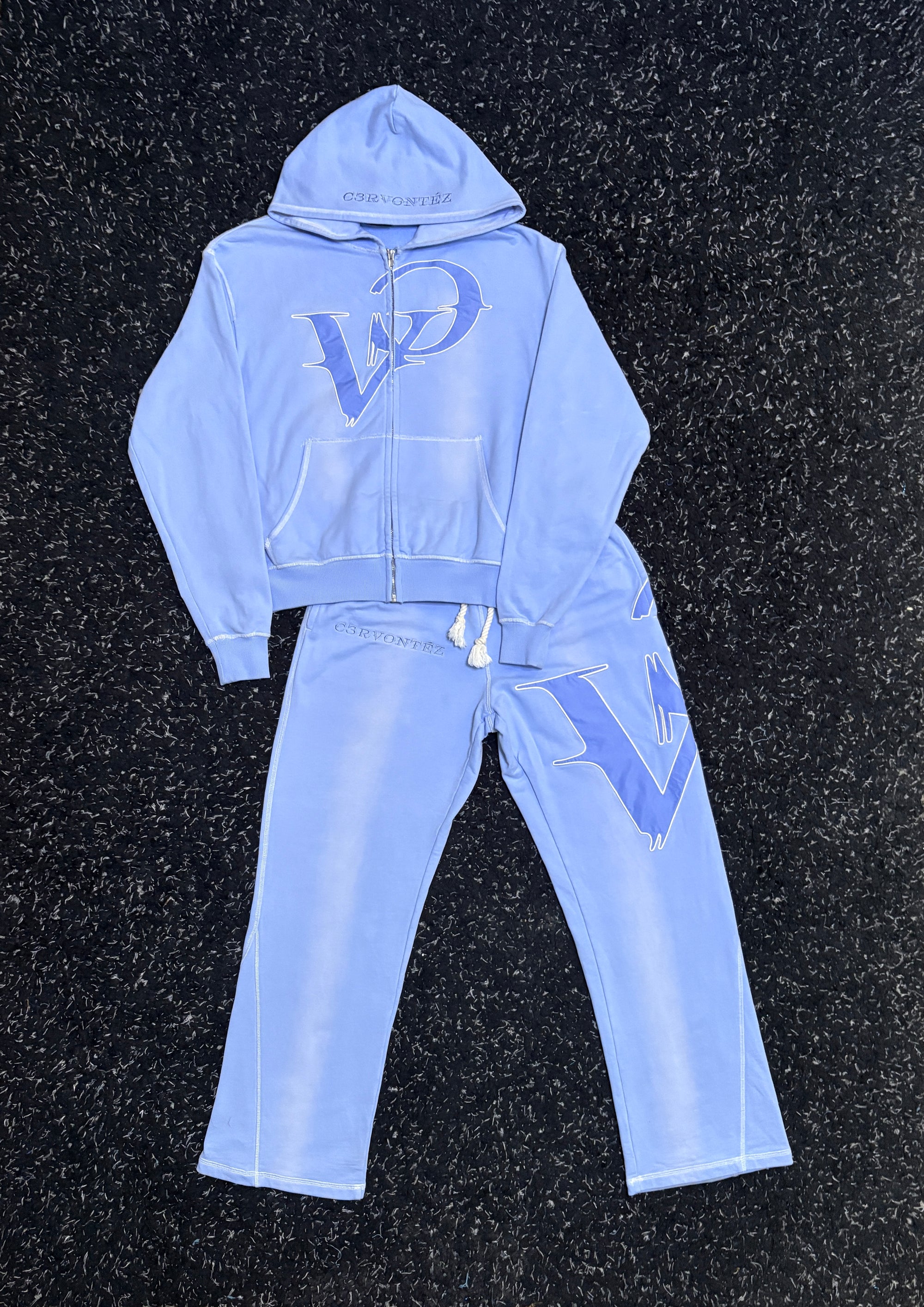 Washed Baby Blue Tracksuit