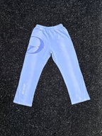 Washed Baby Blue Flared Pants