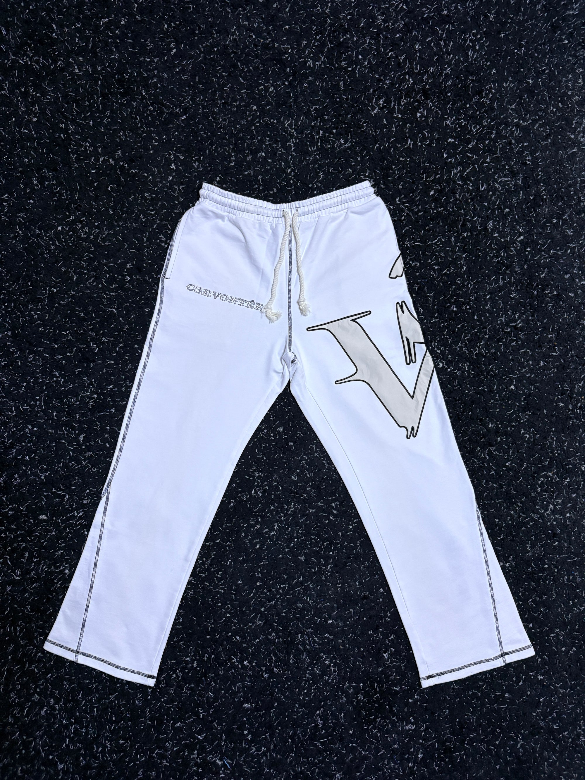White Flared Pants
