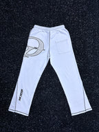 White Flared Pants