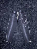 Washed Black Flared Pants