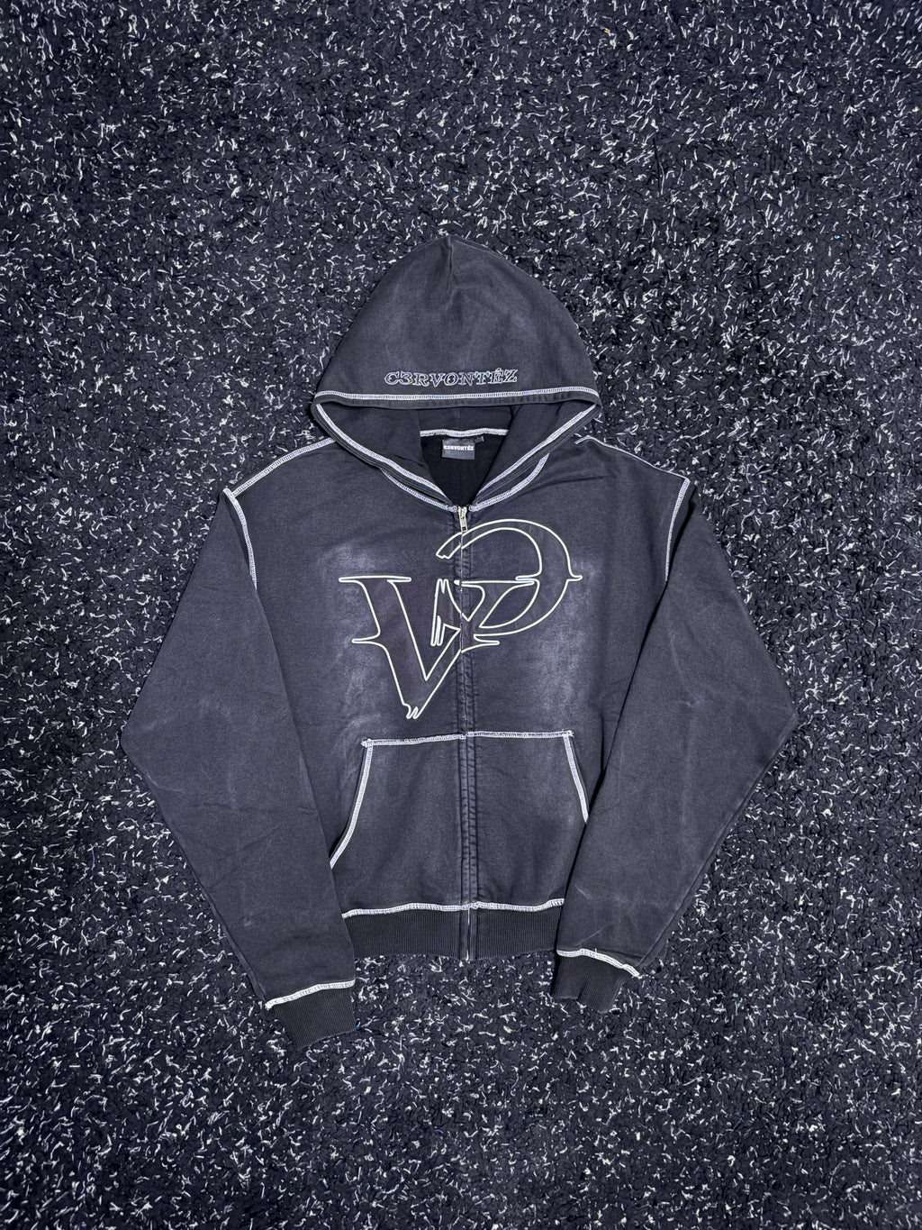 Washed Black Hoodie