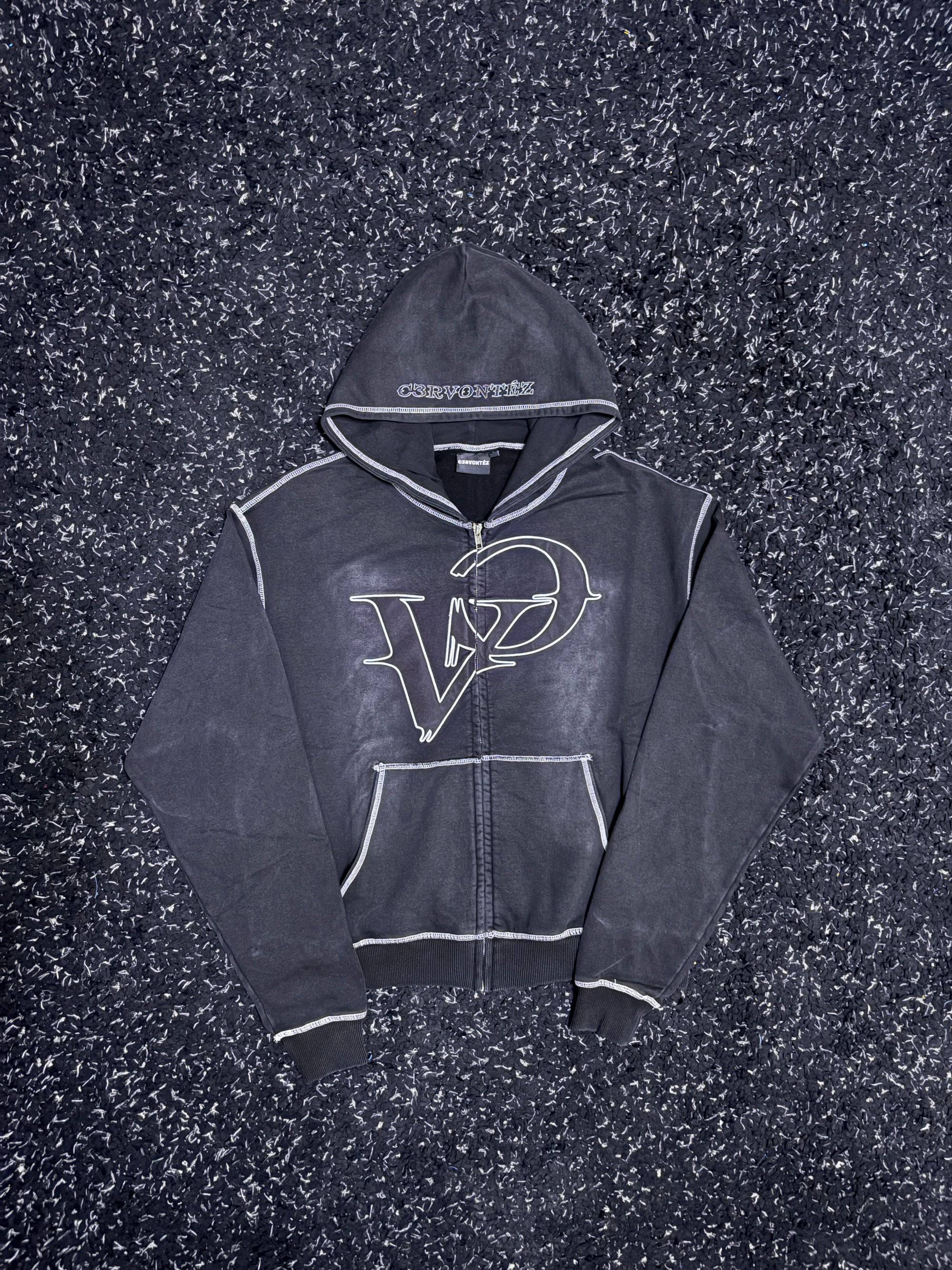 Washed Black Hoodie