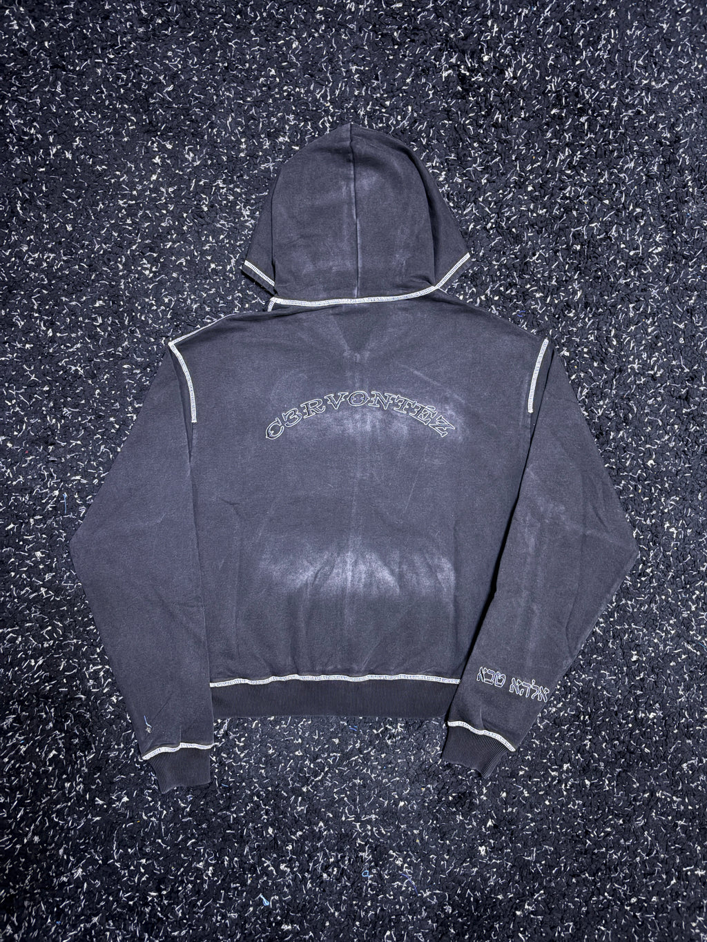 Washed Black Hoodie