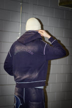 Washed Navy Blue Hoodie