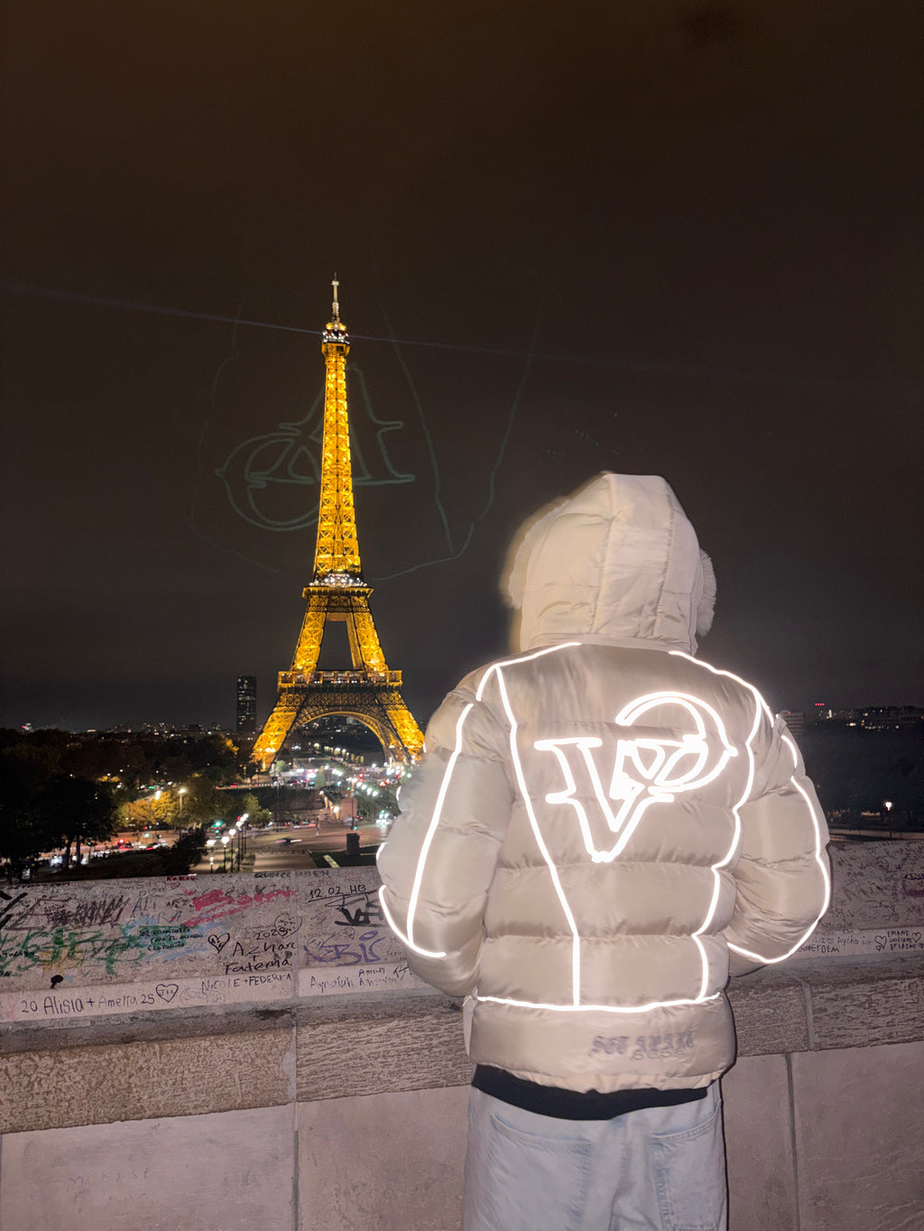 Éleve Creme Beige Puffer Jacket