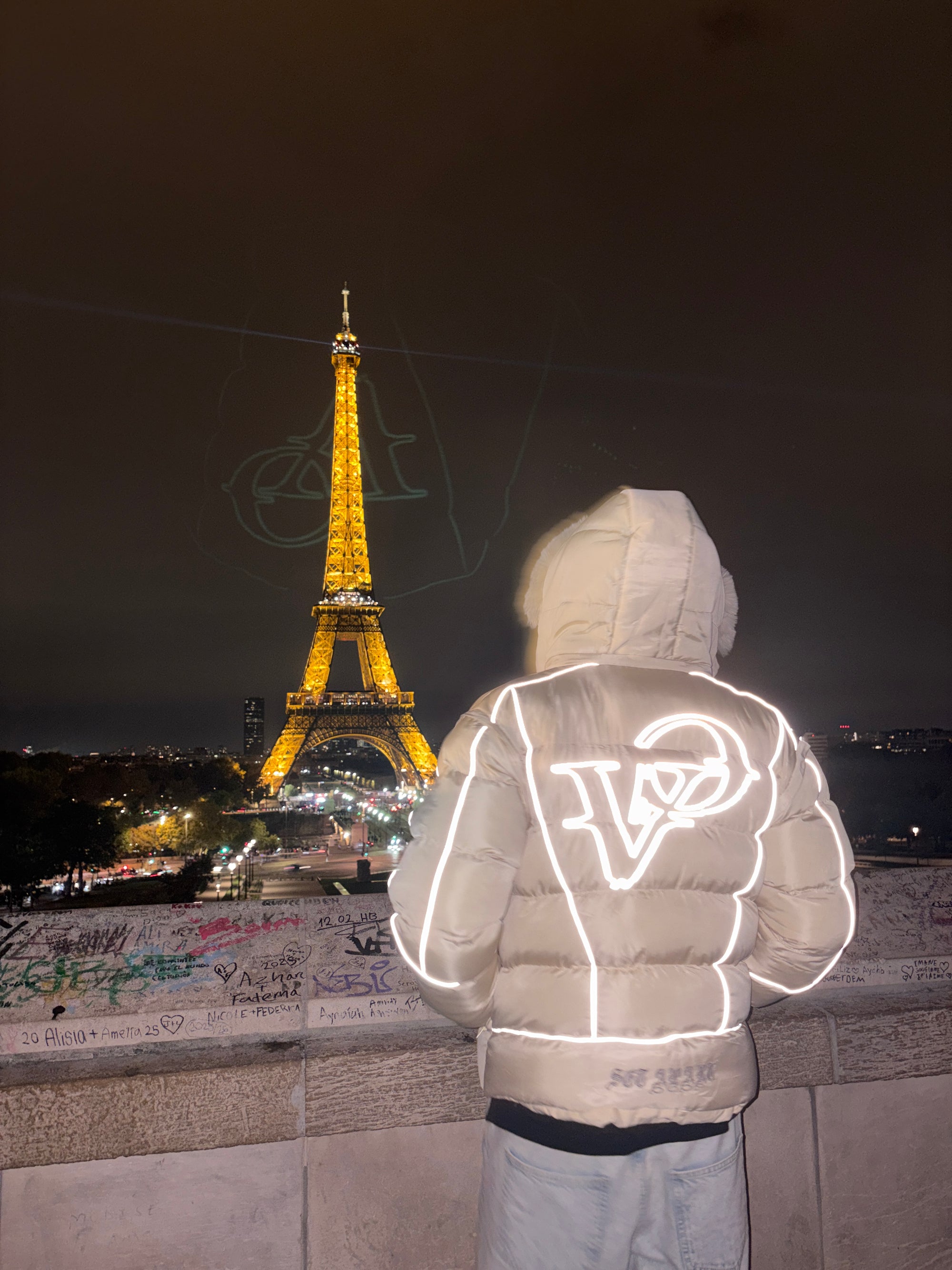 Éleve Creme Beige Puffer Jacket