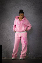 Washed Baby Pink Tracksuit