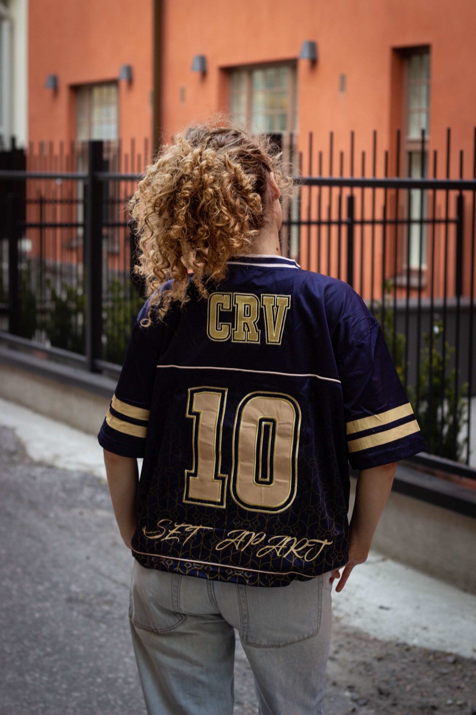 Navy Blue Monogram Jersey
