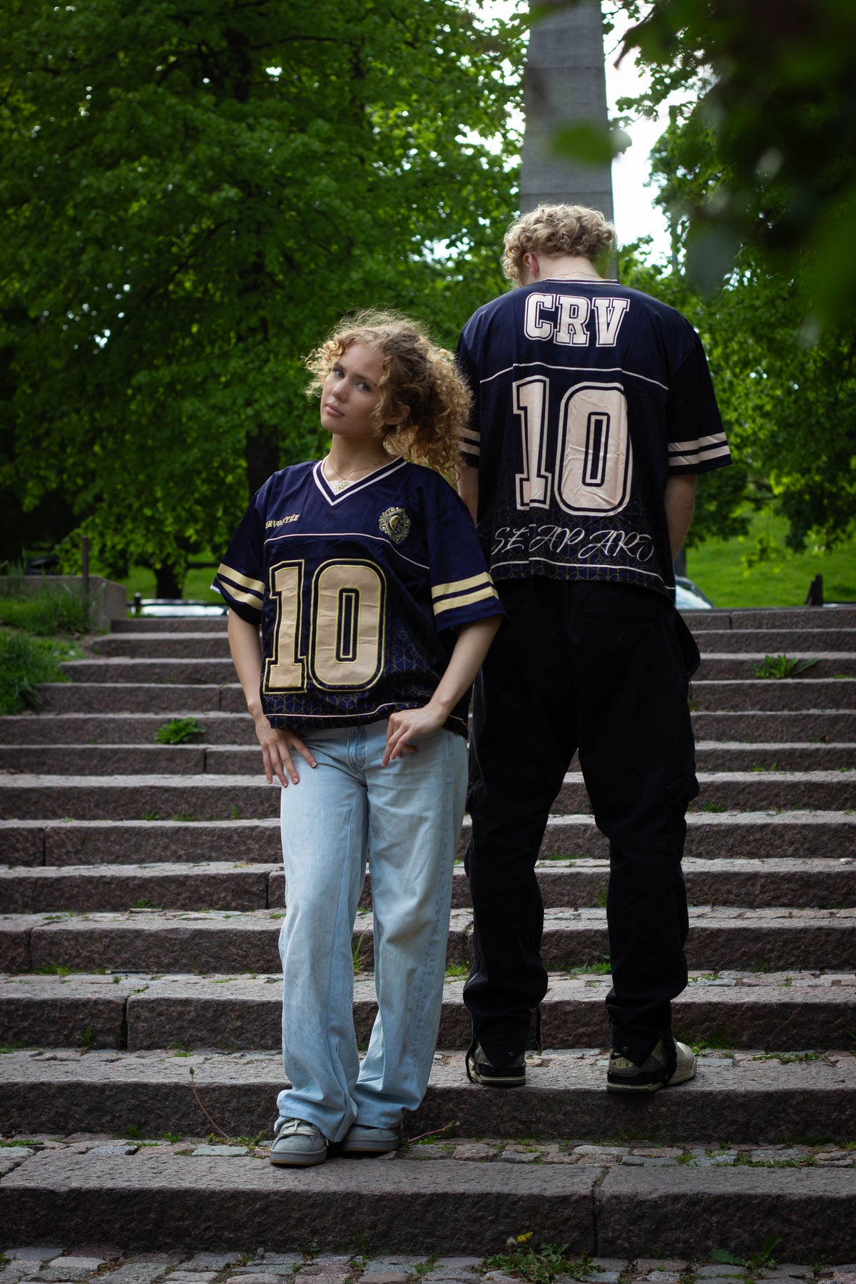Navy Blue Monogram Jersey