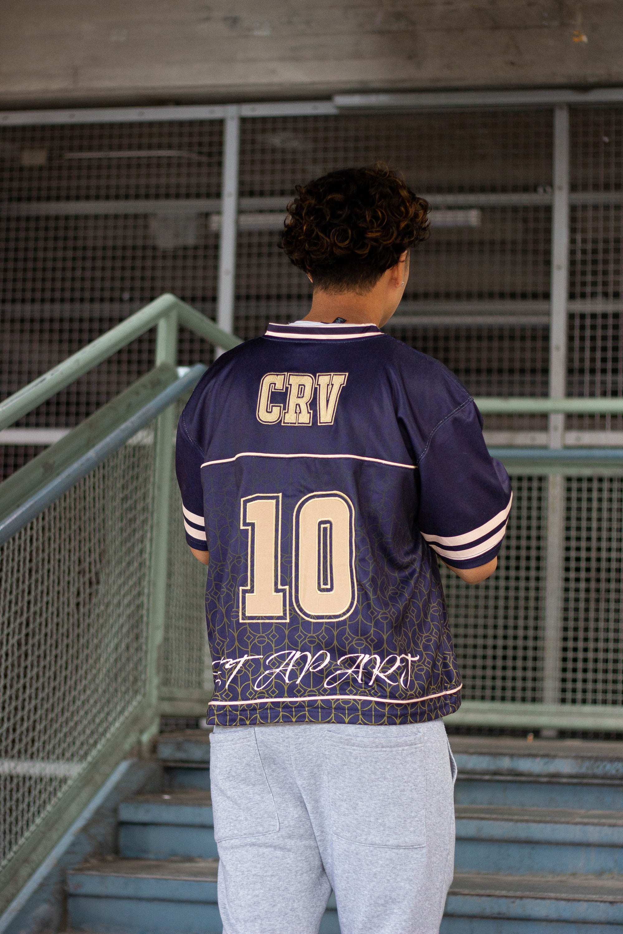 Navy Blue Monogram Jersey