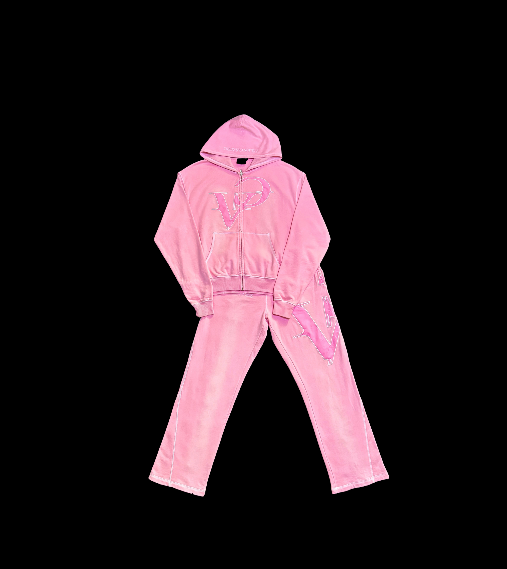 Washed Baby Pink Tracksuit