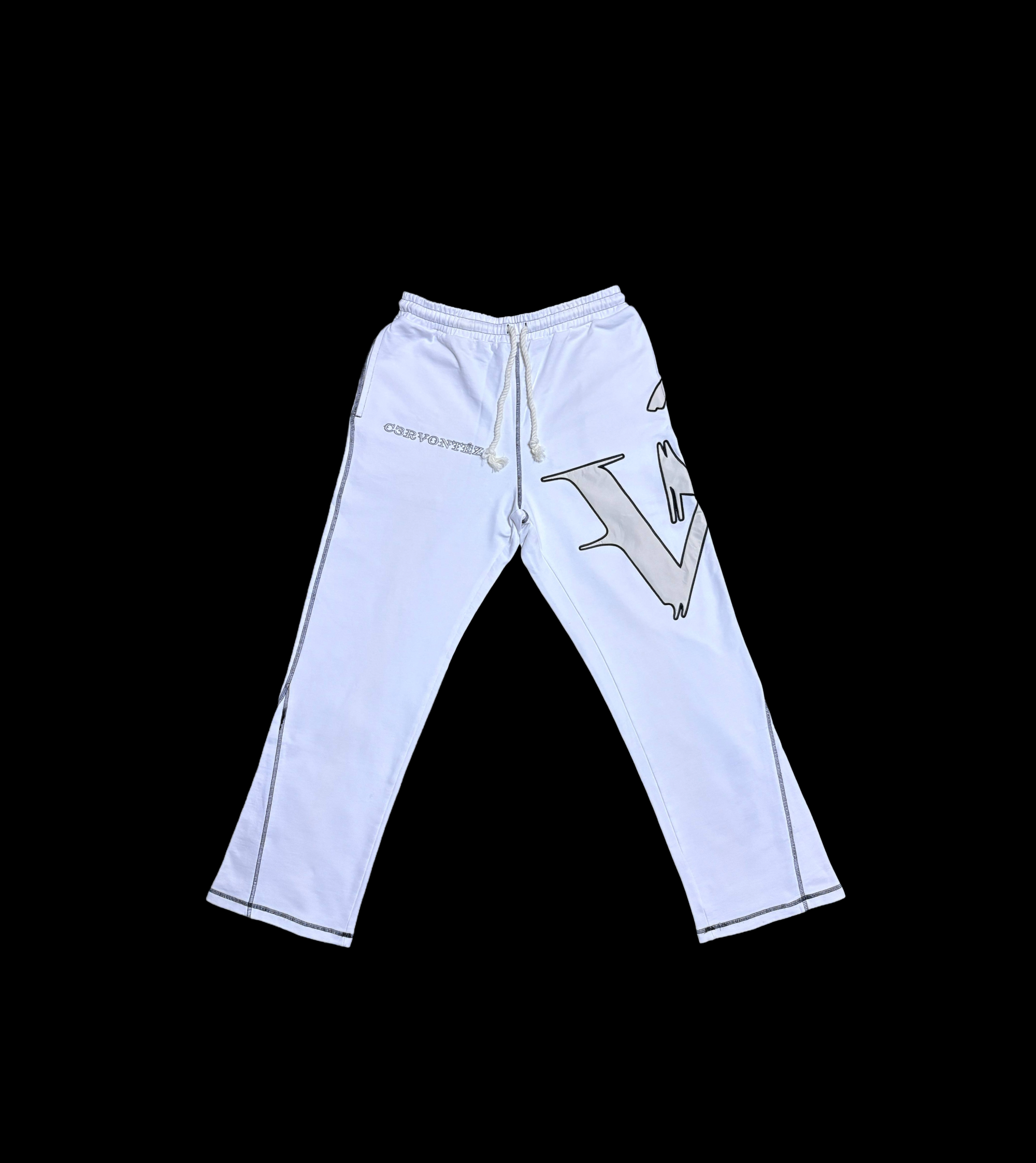 White Flared Pants
