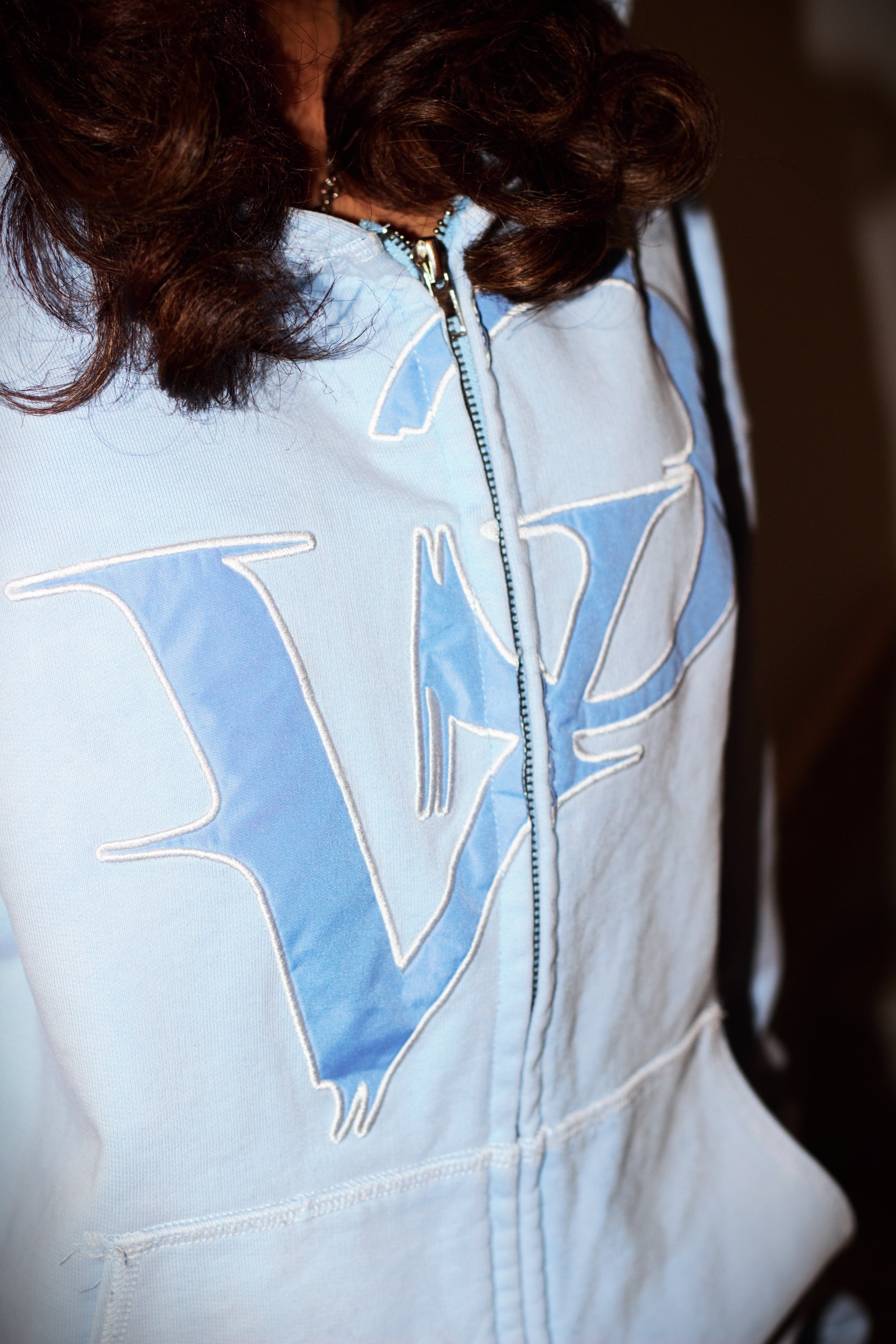 Washed Baby Blue Hoodie