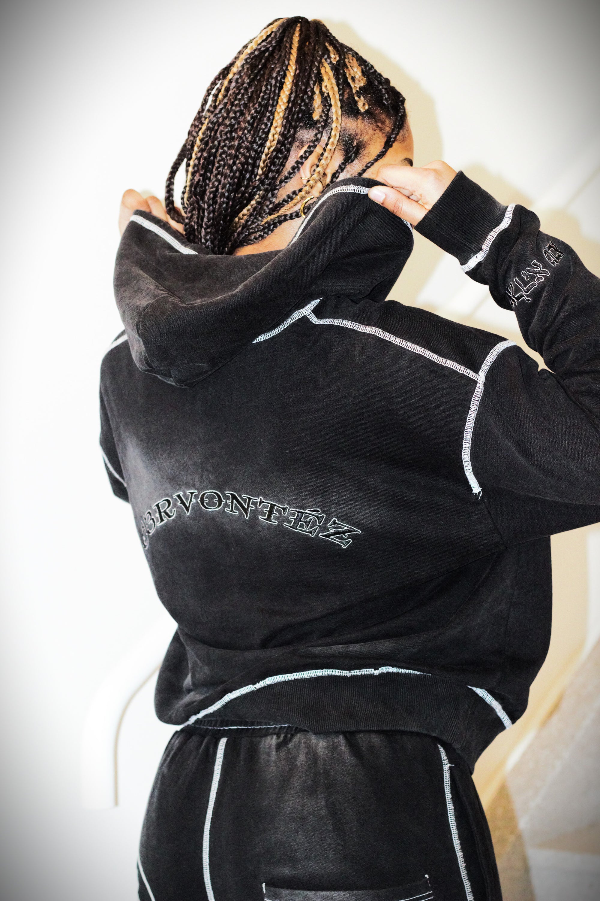 Washed Black Hoodie