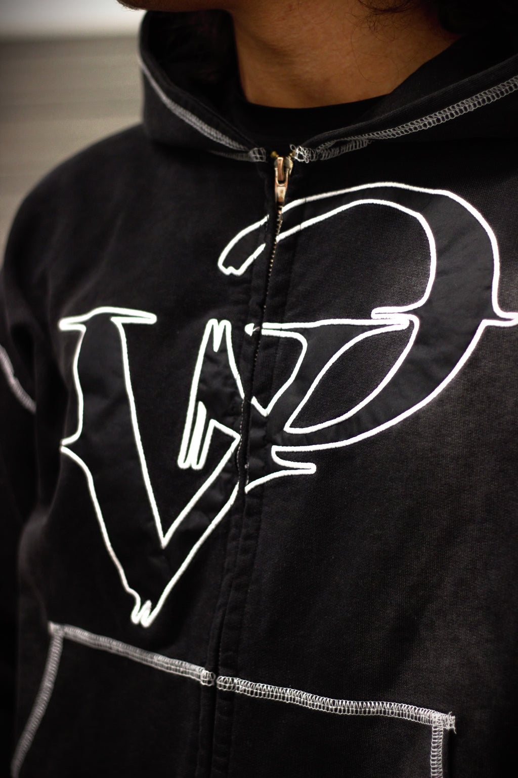 Washed Black Hoodie